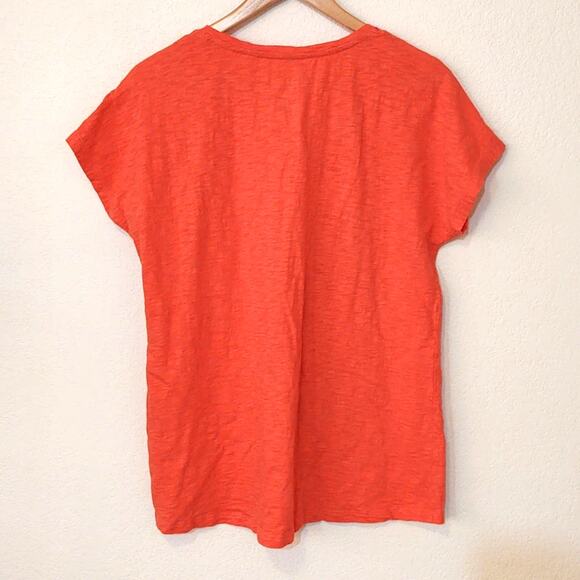 Soft Surroundings coral beaded leaf top - Picture 2 of 4